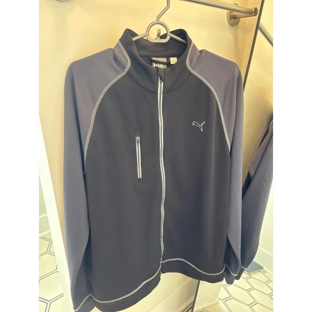 PUMA Golf Men's Medium Full Zip Athletic Jacket Golf Performance Layer